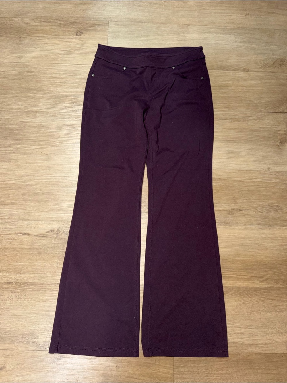Athleta Wide Leg Pants in Deep Plum